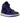 Air Jordan 1 Mid Purple Black sneakers i sideprofil med lilla læderpaneler, sorte overlejringer, hvid mellemsål og klassisk snøring