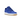 Nike Air Force 1 Low CLOT Blue Silk sneakers i vinkelvisning med blå mønstret silkemateriale og hvid sål