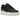 Nike Air Force 1 Pixel Black White sneakers i vinkelvisning med sort overdel, hvid uddelt mellemsål og firkantet logo på pløsen.
