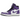 Air Jordan 1 High Zoom Air CMFT Crater Purple sneakers i vinklet visning med lilla overdel, sorte detaljer og hvid mellemsål