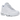 Nike Air Max 95 Essential White Grey Fog sneakers i sideprofil med hvid overdel, grå lag og synlige Air enheder i sålen