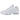 Nike Air Max 95 Essential White Grey Fog sneakers i vinkelret visning med hvid og grå overdel samt synlige Air units i sålen