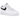 Nike Air Force 1 Low '07 White Black Pebbled Leather sneakers i sideprofil med hvid læderoverdel og sort swoosh