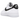 Nike Air Force 1 Low '07 White Black Pebbled Leather sneakers i sideprofil med hvid læderoverdel og sort swoosh-logo samt snørebånd