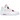 Air Jordan 4 Retro Metallic Red sneakers i sideprofil med hvid overdel, røde snørehuller og synlig Air enhed i sålen