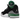Air Jordan 3 Retro Pine Green sneakers i vinklet visning med sort læderoverdel, grønne detaljer og klassisk elefantmønster ved tå og hæl