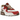 Nike Air Max 90 NRG Bacon 2021 sneakers i vinklet visning med rød, pink og hvid overdel samt synlig Air-enhed i sålen