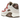 Nike Air Max 90 NRG Bacon 2021 sneakers i vinklet visning med rød, brun og lyserød overdel samt synlig Air-enhed