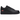 Nike Air Force 1 Low Supreme Black sneakers i sidoprofil med sort læderoverdel, snørebånd og det ikoniske røde Supreme-bokslogo på hælen.