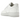 Nike Air Force 1 Low Supreme White sneakers i sideprofil med hvid læderoverdel, klassiske snørebånd og rød Supreme bokslogo på hælen