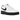 Nike Air Force 1 Low White Black Midsole sneakers i sideprofil med hvid læderoverdel og sort mellemsål