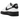 Nike Air Force 1 Low White Black Midsole sneakers i sideprofil med hvid læderoverdel og sort mellemsål samt snørebånd