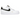 Nike Air Force 1 Low Essential White Black Gold Mini Swoosh sneakers i sideprofil med hvid overdel og sort swoosh