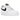 Nike Air Force 1 Low Essential White Black Gold Mini Swoosh sneakers i sideprofil med hvid læderoverdel, sort swoosh og gulddetaljer