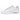Nike Air Max 90 Leather Triple White sneakers i vinklet profil med hvid læderoverdel, snørebånd og synlig Air unit i sålen