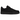 Nike Air Force 1 Low Stussy Black sneakers i sideprofil med sort overdel i kanvas, hvid sål og broderet logo på tåboksen
