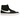 Nike Blazer Mid 77 Black White sneakers i sideprofil med sort læderoverdel, hvidt swoosh og ruskinddetaljer ved tåen