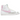 Nike Blazer Mid 77 White Pink Foam sneakers i sideprofil med hvid læderoverdel, lyserødt swoosh og klassisk snøring