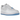 Nike Air Force 1 Low UV Reactive Swoosh sneakers i et vinklet udsnit med hvid læderoverdel og farveskiftende swoosh