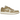 Air Jordan 1 Low Rattan Sail Desert sneakers i en vinkel med beigefarvet ruskind, hvidt læder og klassisk snøring