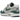 Nike Air Max 1 Anniversary Green sneakers i vinklet visning med hvid overdel, grønne rusindsatsdetaljer og synlig luftenhed i sålen