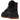Nike Air Force 1 High Utility 2.0 Black Gum Orange sneakers i vinkelret visning med sort overdel, snørebånd og gummisål