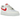 Nike Air Force 1 Low 07 Next Nature Pale Ivory University Red sneakers sideprofil med hvid og rød læderoverdel samt klassisk sål
