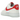 Nike Air Force 1 Low 07 Next Nature Pale Ivory University Red sneakers i sideprofil med hvid overdel og rød swoosh