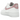 Nike Air Force 1 Low 07 Next Nature Elemental Pink sneakers i sideprofil med hvid læderoverdel og lyserøde detaljer samt snørebånd