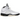 Air Jordan 5 Retro Reverse Metallic sneakers i sideprofil med hvid overdel, sølvdetaljer, sorte snørebånd og synlig Air unit i sålen