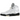 Air Jordan 5 Retro Reverse Metallic sneakers i sideprofil med hvid overdel, sølvdetaljer, sorte snørebånd og synlig Air unit i sålen