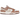 Nike Dunk Low Medium Curry sneakers i vinkelret visning med hvid læderoverdel og brune ruskindsoverlejringer samt swoosh-logo