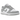 Nike Dunk Low Next Nature Light Smoke Grey sneakers i vinkelret visning med lysegrå og hvide læderpaneler samt klassiske snørebånd