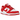 Nike Dunk Low Next Nature St. John's sneakers i sideprofil med hvid og rød læderoverdel samt rød swoosh