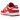 Nike Dunk Low Next Nature St. John's sneakers i vinklet visning med hvid og rød læderoverdel samt klassisk snøring
