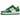 Nike Air Force 1 Low Shamrock St Patricks Day sneakers i et grønt sideprofil med hvid swoosh og firkløverdetalje ved hælen