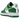 Nike Air Force 1 Low Shamrock St Patricks Day sneakers i et grønt sideprofil med hvid swoosh og firkløverdetalje ved hælen
