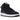 Nike Air Force 1 Mid Stussy Black White sneakers i vinklet profil med sort læderoverdel og hvid swoosh logo