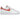 Nike Air Force 1 Low Orange Paisley sneakers i vinkelret visning med hvid læderoverdel, orange paisley swoosh og snørebånd