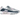 Nike Air Max 90 Pink Foam Armory Navy sneakers i sideprofil med hvid overdel, rosa og mørkeblå detaljer samt synlig luftsål