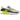 Nike Air Max 90 Cyber sneakers i et vinklet udsnit med hvid overdel, grå overlays og neonbrune detaljer samt synlig Air enhed