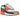 Nike Air Max 90 Summit White Safety Orange Dark Smoke Grey sneakers i sidoprofil med hvid overdel, orange swoosh og synlig air unit