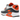 Nike Air Max 90 Summit White Safety Orange Dark Smoke Grey Smoke Grey sneakers i vinklet profil med hvid overdel og orange detaljer