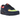 Nike Air Max 90 Blackened Blue Lemon Venom Hyper Crimson Gradient sneakers i vinkelret visning med mørk blå overdel og gradient detaljer