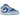 Nike Dunk Low Retro QS Argon sneakers i en klassisk sideprofil med lyseblå og mørkeblå læderpaneler samt hvide snørebånd