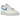 Nike Air Force 1 Low Next Nature University Blue sneakers i sideprofil med lyseblå detaljer, hvid læderoverdel og klassisk gummisål