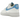 Nike Air Force 1 Low Next Nature University Blue sneakers i sideprofil med hvid overdel og lyseblå detaljer