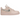 Nike Air Force 1 Low Faux Sherpa Fur sneakers i en flot vinkel med lyserød overdel og blødt sherpa pelsfor samt hvid sål