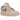 Nike Air Force 1 Low Faux Sherpa Fur sneakers i en vinklet profil med rosa overdel, hvid sål og bløde sherpa-detaljer