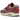 Nike Air Max 1 Patta Waves Maroon sneakers i vinklet profil med bølgeformet mørkerød læderoverlay og synlig Air unit i sålen